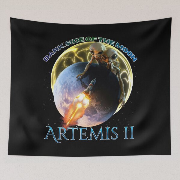 Item preview, Artemis II Mission Dark Side of the Moon designed and sold by Tripp Art Studio.