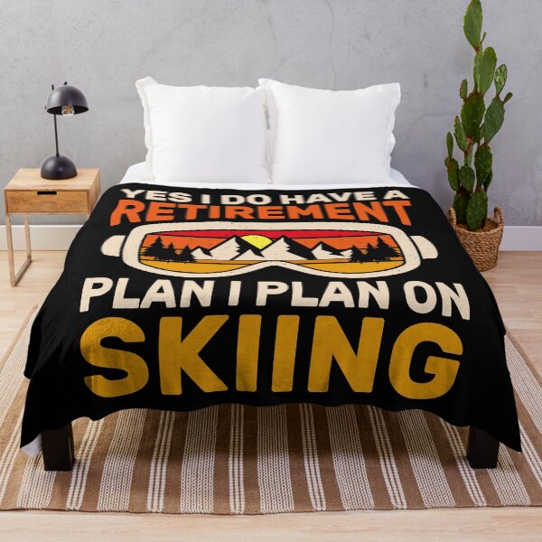 Item preview, Funny Skiing Retirement Plan Retro Skier Gift designed and sold by KroghDs.