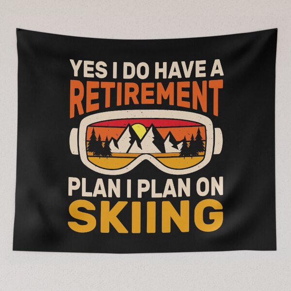 Item preview, Funny Skiing Retirement Plan Retro Skier Gift designed and sold by KroghDs.