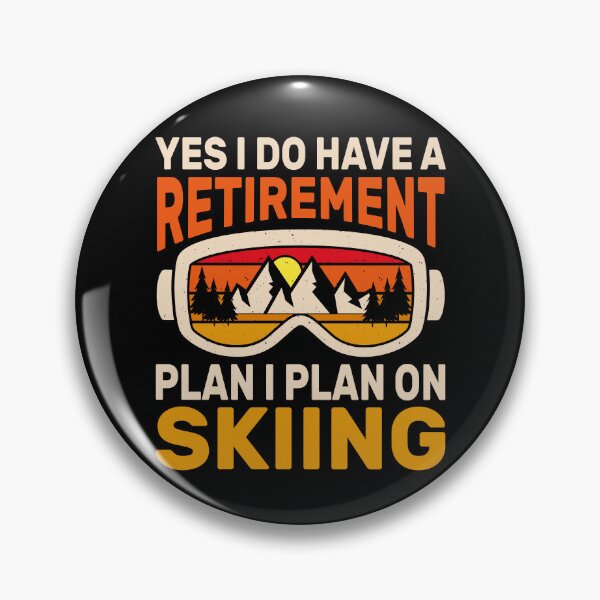 Item preview, Funny Skiing Retirement Plan Retro Skier Gift designed and sold by KroghDs.