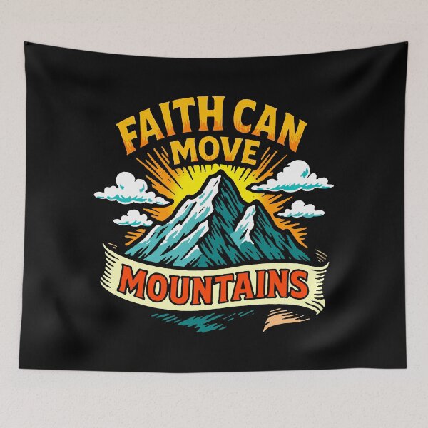 Item preview, Matthew 17:20 Faith Can Move Mountains designed and sold by plushism.