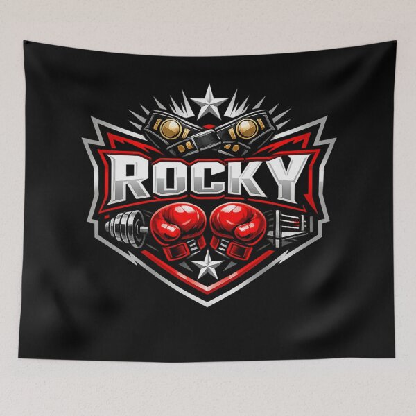 Item preview, Rocky Boxing Champion - Red Gloves & Belt Athletic Logo designed and sold by Prime_1.