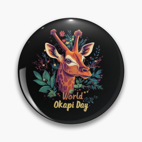 Artikelvorschau, Welttag des Okapi – Wildtierkunst – Grafik zum Schutz seltener Tiere entworfen und verkauft von GenZFashion000.