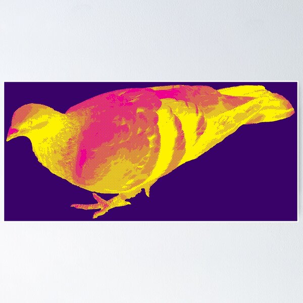 Item preview, Charlene the pigeon (pink) designed and sold by BlackSwanArt.