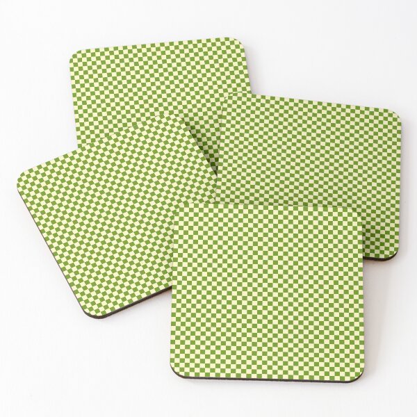 Item preview, Grass Green and Cream Retro Checkerboard Pattern, Aesthetic Kelly Green Minimalist Checkerboard, Garden Green and Cream Gingham Check Aesthetic, Modern Leaf Green and Butter Chess Board designed and sold by VivaFy.