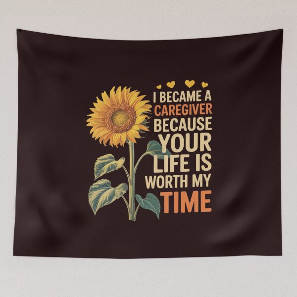 Item preview, I Became Caregiver Because Your Life Is Worth Time Caregiver designed and sold by WILI-YAWILI.