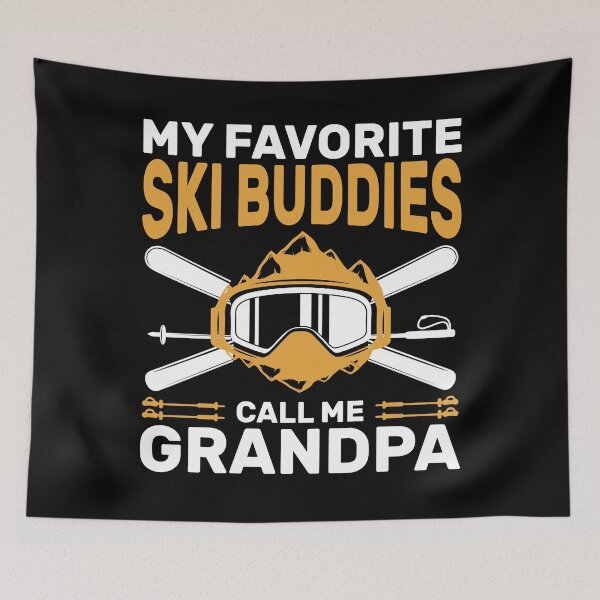 Item preview, Skiing Grandpa My Favorite Ski Buddies Gift designed and sold by KroghDs.