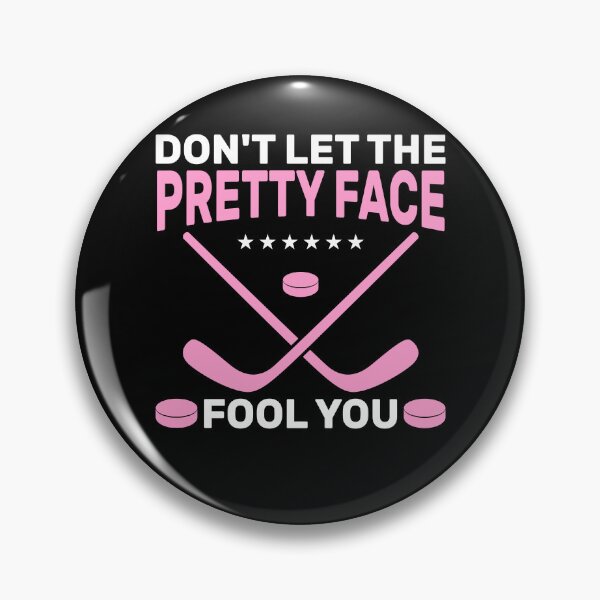 Item preview, Funny Girls Ice Hockey Pretty Face Fool You Gift designed and sold by KroghDs.