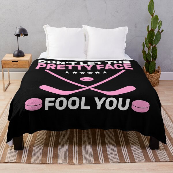 Item preview, Funny Girls Ice Hockey Pretty Face Fool You Gift designed and sold by KroghDs.