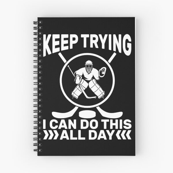 Item preview, Motivational Hockey Goalie Keep Trying Gift designed and sold by KroghDs.