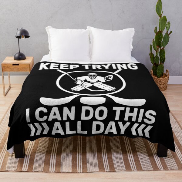 Item preview, Motivational Hockey Goalie Keep Trying Gift designed and sold by KroghDs.