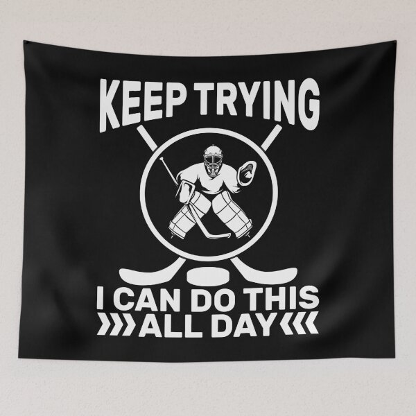Item preview, Motivational Hockey Goalie Keep Trying Gift designed and sold by KroghDs.