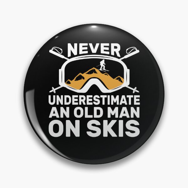 Item preview, Funny Old Man On Skis Grandpa Skier Gift designed and sold by KroghDs.