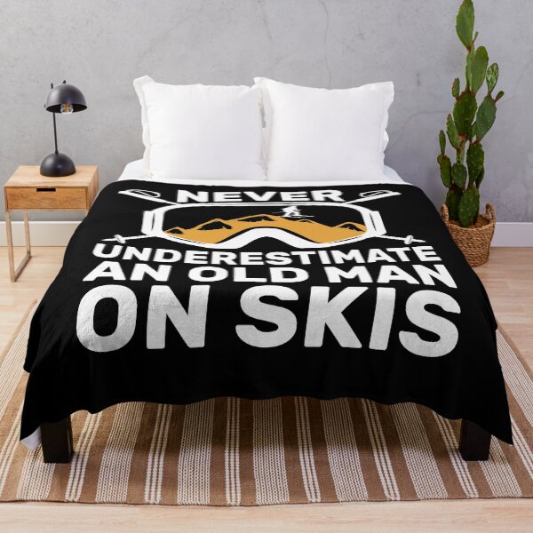 Item preview, Funny Old Man On Skis Grandpa Skier Gift designed and sold by KroghDs.