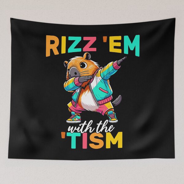 Item preview, Dabbing Capybara Neurodivergent Humor Gift designed and sold by KroghDs.