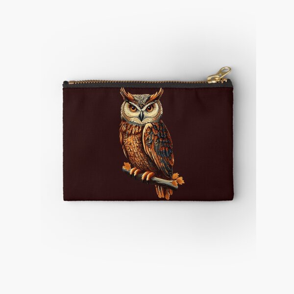 Item preview, Warm-Colored Owl on a Branch | Autumn Colors designed and sold by UnhingedBird.