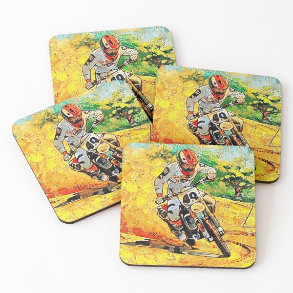 Item preview, Cornering Hard - Motocross Rider designed and sold by NaturePrints.