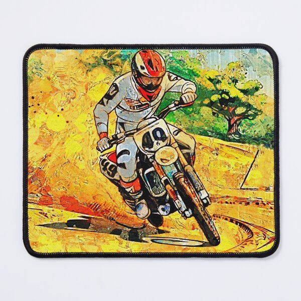 Item preview, Cornering Hard - Motocross Rider designed and sold by NaturePrints.