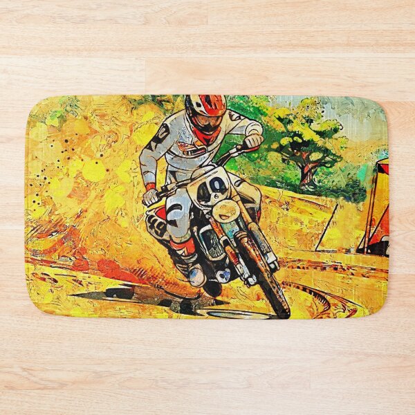 Item preview, Cornering Hard - Motocross Rider designed and sold by NaturePrints.