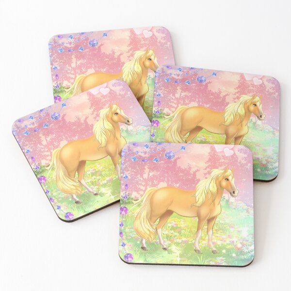 Item preview, Magical Palomino Horse in Enchanted Flower Meadow designed and sold by TeamLouOfficial.