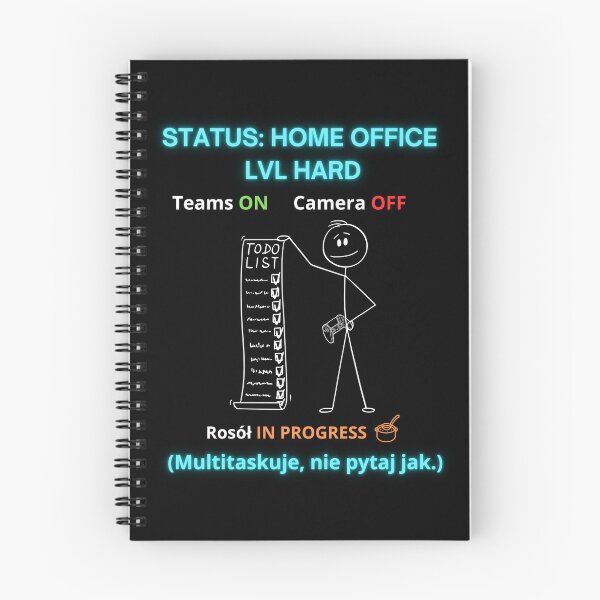 Item preview, Black Home Office LVL Hard - Funny Polinglish Work From Home Humor Gift Teams On designed and sold by VibePolinglish.