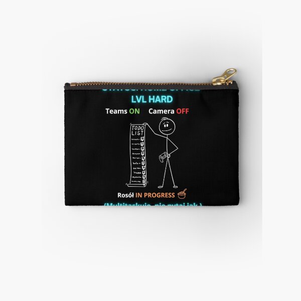 Item preview, Black Home Office LVL Hard - Funny Polinglish Work From Home Humor Gift Teams On designed and sold by VibePolinglish.