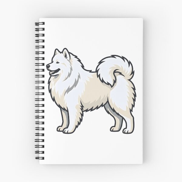 Item preview, Minimalist Samoyed Dog Flat Vector Illustration designed and sold by DigitalGremlin.