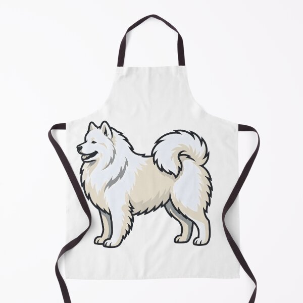 Item preview, Minimalist Samoyed Dog Flat Vector Illustration designed and sold by DigitalGremlin.