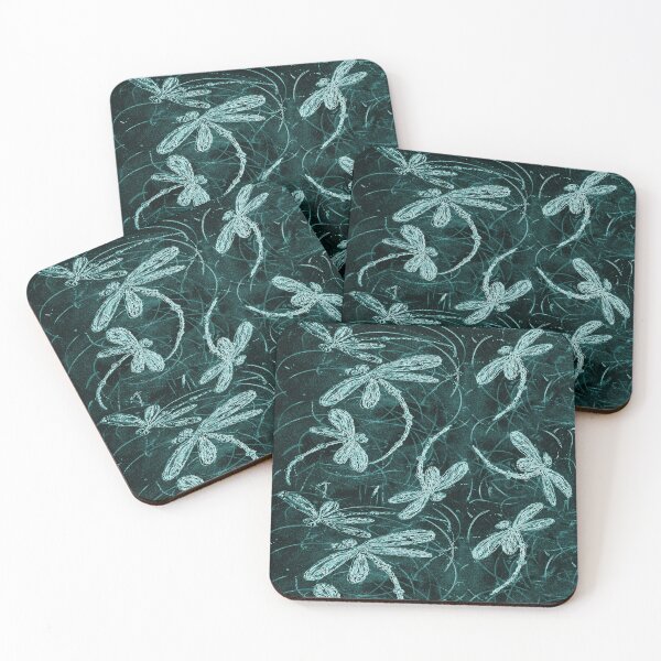 Item preview, Dragonfly Disco Midnight Blue designed and sold by lyndseyart.