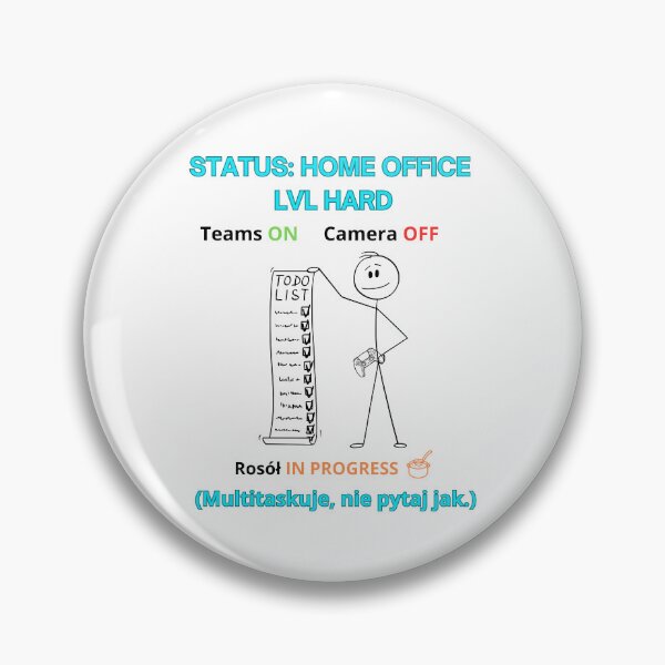 Item preview, White Home Office LVL Hard - Funny Polinglish Work From Home Humor Gift Teams On designed and sold by VibePolinglish.