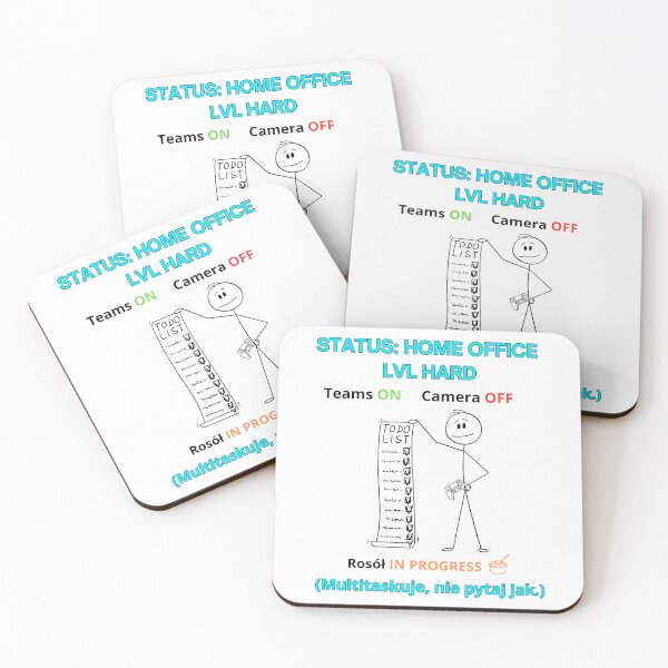 Item preview, White Home Office LVL Hard - Funny Polinglish Work From Home Humor Gift Teams On designed and sold by VibePolinglish.