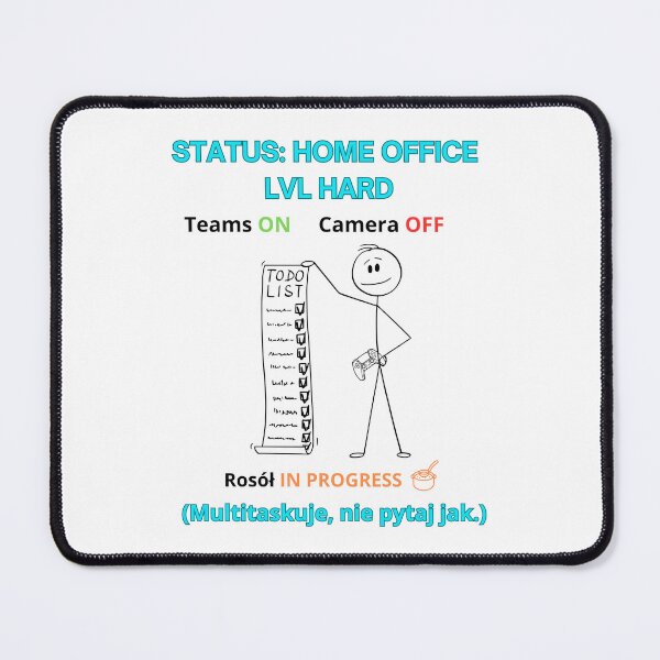 Item preview, White Home Office LVL Hard - Funny Polinglish Work From Home Humor Gift Teams On designed and sold by VibePolinglish.