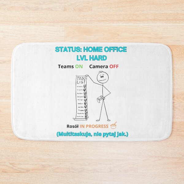 Item preview, White Home Office LVL Hard - Funny Polinglish Work From Home Humor Gift Teams On designed and sold by VibePolinglish.