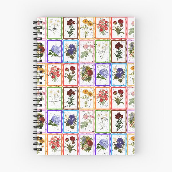 Item preview, Vintage Postage Stamp Floral Mosaic Pattern  designed and sold by Atlasoloji.