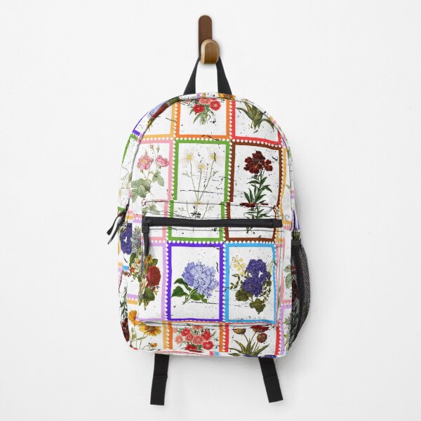 Item preview, Vintage Postage Stamp Floral Mosaic Pattern designed and sold by Atlasoloji.