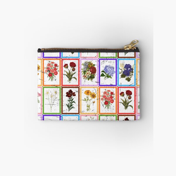 Item preview, Vintage Postage Stamp Floral Mosaic Pattern  designed and sold by Atlasoloji.