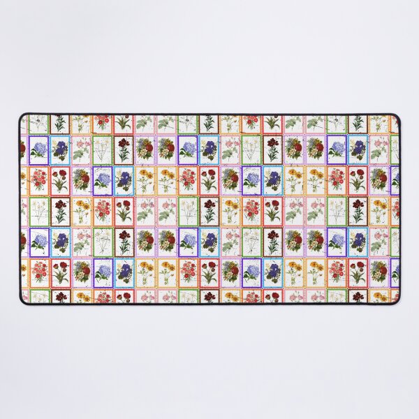 Item preview, Vintage Postage Stamp Floral Mosaic Pattern designed and sold by Atlasoloji.