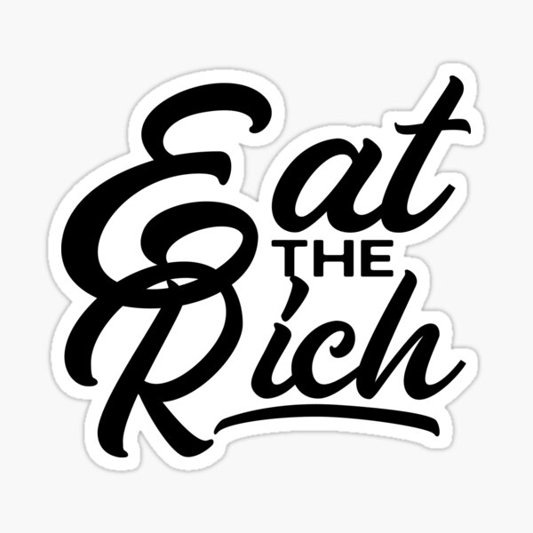Eat the Rich - Menu Sticker