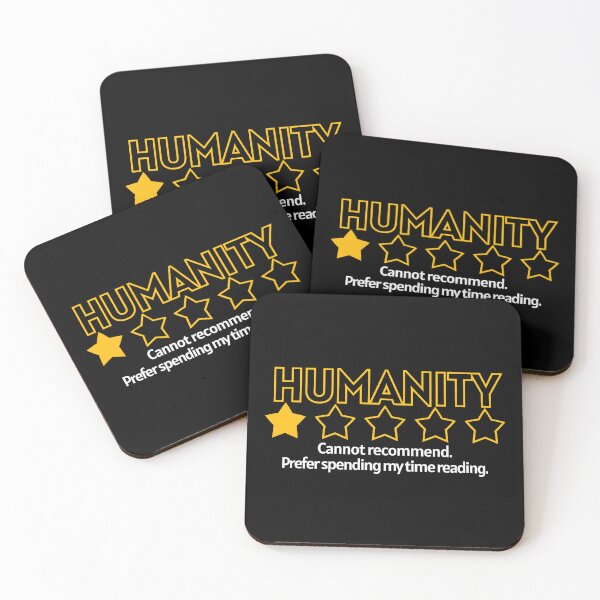 Item preview, Humanity One Star - Rather be reading designed and sold by Cut & Paste Productions.