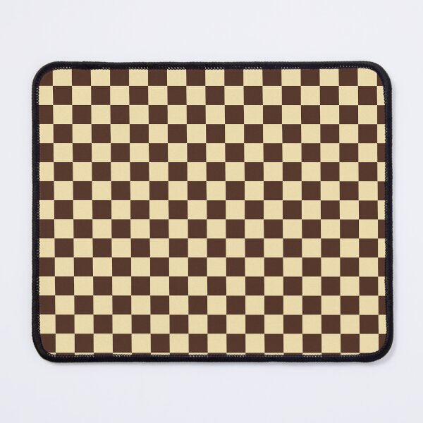 Item preview, Chocolate Brown and Cream Retro Checkerboard, Aesthetic Espresso and Tan Minimalist Checkerboard, Dark Brown and Cream Gingham Check, Dark Academia Brown and Cream Squares Pattern designed and sold by VivaFy.