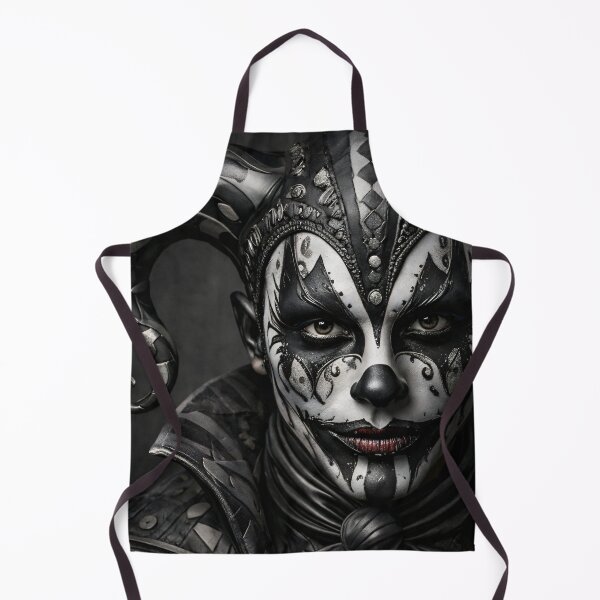 Item preview, Dark Harlequin Jester Portrait Gothic Masquerade Wall Art designed and sold by Kaleidoscope Print.