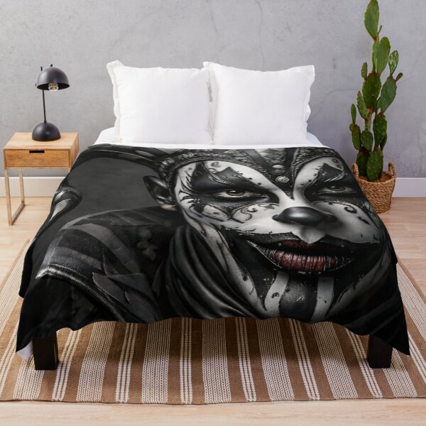 Item preview, Dark Harlequin Jester Portrait Gothic Masquerade Wall Art designed and sold by Kaleidoscope Print.
