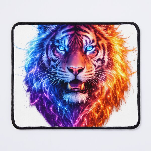 Item preview, Primal Spark - Elemental Cosmic Tiger designed and sold by Neon Wolf Studio.