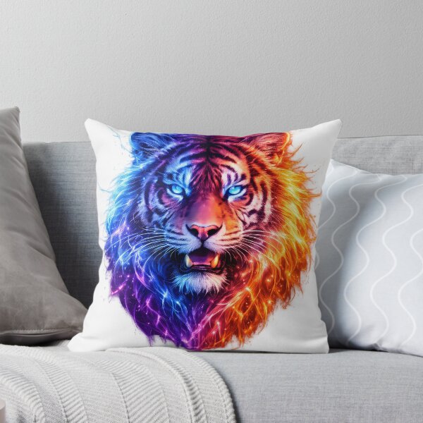Item preview, Primal Spark - Elemental Cosmic Tiger designed and sold by Neon Wolf Studio.