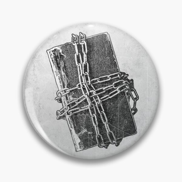 Item preview, 'Forbidden Chained Book' Gothic Horror Dark Fantasy Illustration designed and sold by Ghoul Enterprises.