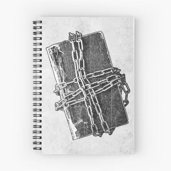 Item preview, 'Forbidden Chained Book' Gothic Horror Dark Fantasy Illustration designed and sold by Ghoul Enterprises.