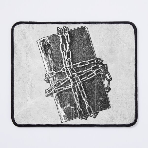 Item preview, 'Forbidden Chained Book' Gothic Horror Dark Fantasy Illustration designed and sold by Ghoul Enterprises.