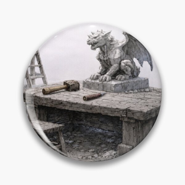 Item preview, Medieval Gargoyle Stone Carving Workshop Fantasy designed and sold by Ykvaere.