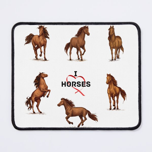 Item preview, Wild Horses Sticker Pack I Love Horses Heart Cute designed and sold by CBCreations73.