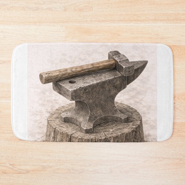 Item preview, Medieval Blacksmith Anvil Hammer Rustic  designed and sold by Ykvaere.